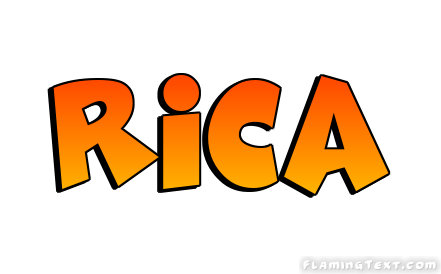 Rica Logo | Free Name Design Tool from Flaming Text