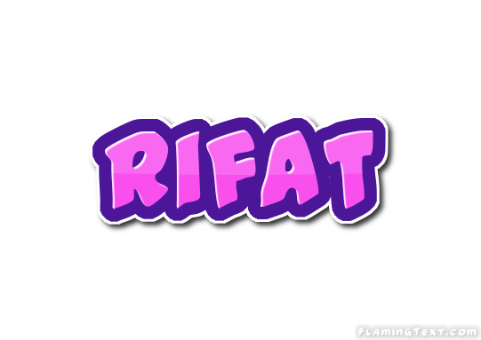 Rifat Logo Free Name Design Tool From Flaming Text