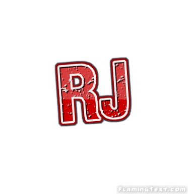 rj initial letter vector logo icon:: tasmeemME.com