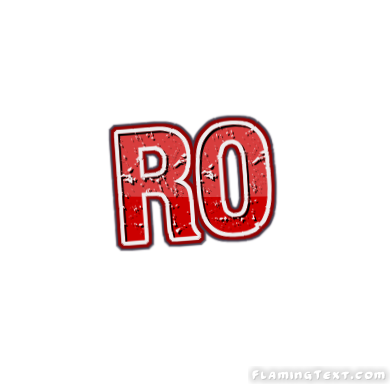 Ro ロゴ フレーミングテキストからの無料の名前デザインツール