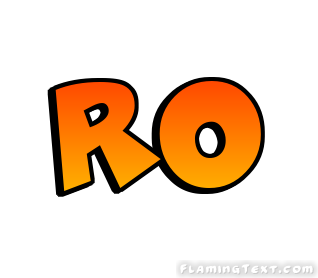 Ro Logo  Free Name Design Tool from Flaming Text