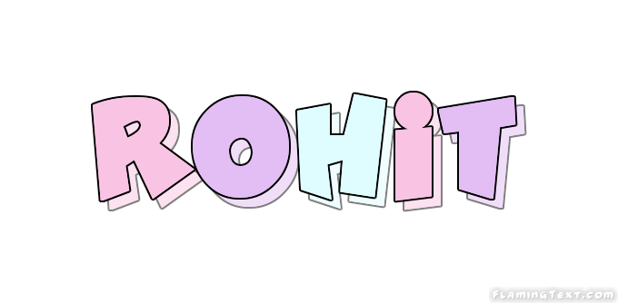 Rohit Logo Free Name Design Tool From Flaming Text