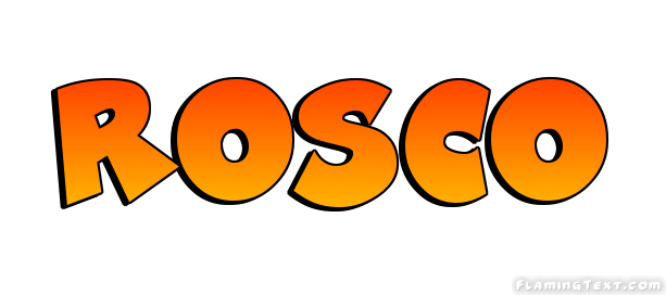 Rosco Logo | Free Name Design Tool from Flaming Text