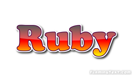 Ruby Logo | Free Name Design Tool from Flaming Text