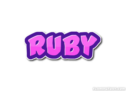 Ruby Logo | Free Name Design Tool From Flaming Text
