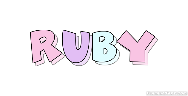 Ruby Logo | Free Name Design Tool from Flaming Text