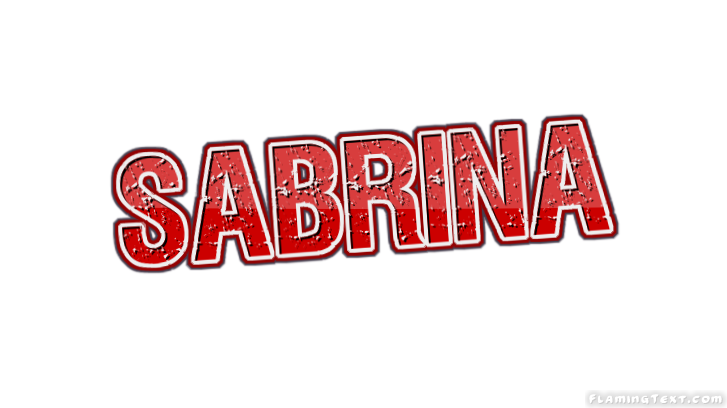 Sabrina ロゴ フレーミングテキストからの無料の名前デザインツール 