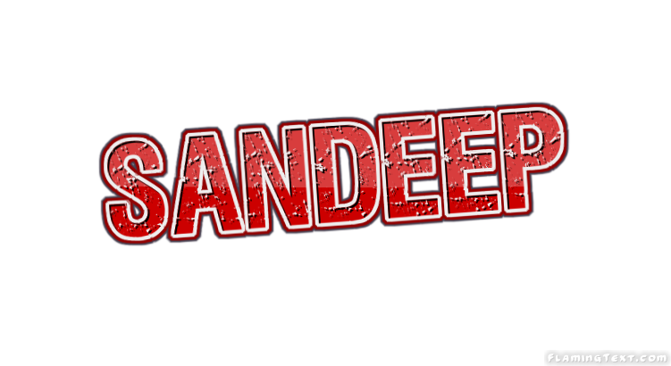 Sandeep ロゴ フレーミングテキストからの無料の名前デザインツール
