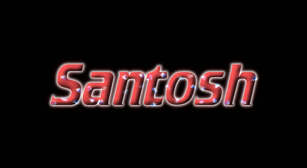Santosh Logo | Free Name Design Tool from Flaming Text