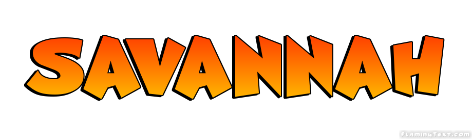 Savannah Logo | Free Name Design Tool from Flaming Text