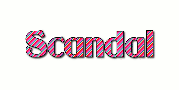Scandal ロゴ フレーミングテキストからの無料の名前デザインツール
