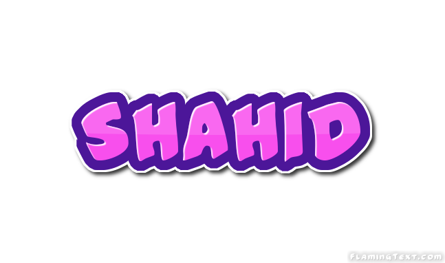 Shahid name by Nihadov on DeviantArt