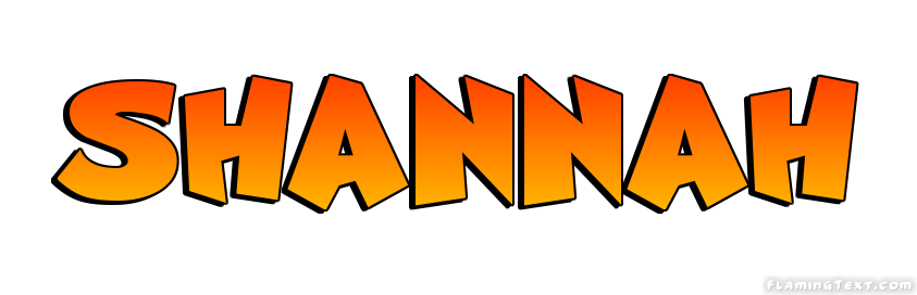 Shannah Logo | Free Name Design Tool from Flaming Text
