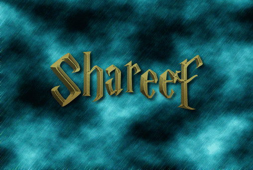 Shareef Logo | Free Name Design Tool from Flaming Text