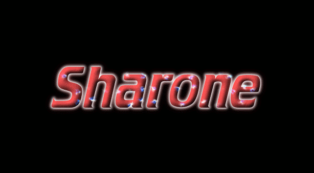 Sharone ロゴ フレーミングテキストからの無料の名前デザインツール