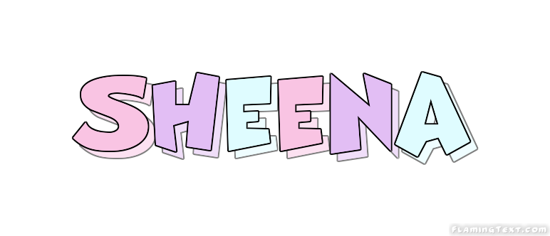 Sheena Лого Бесплатный инструмент для дизайна имени от Flaming Text