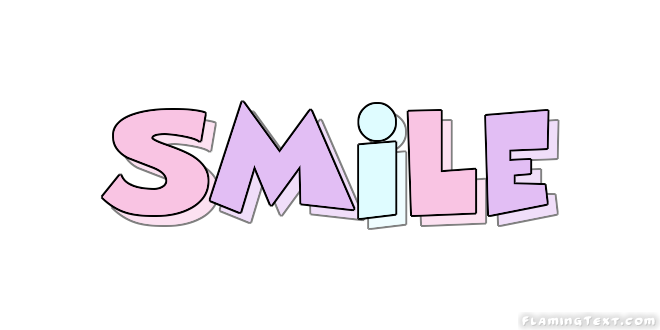Smile 徽标 来自火焰文本的免费名称设计工具