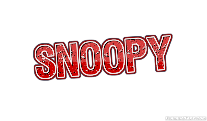 Snoopy ロゴ フレーミングテキストからの無料の名前デザインツール
