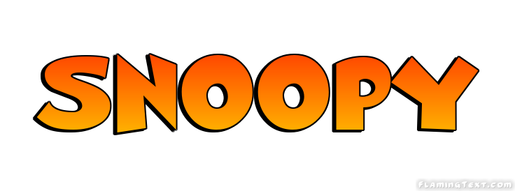 Snoopy Logo | Free Name Design Tool from Flaming Text