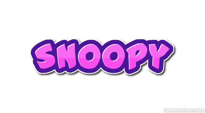 Snoopy ロゴ フレーミングテキストからの無料の名前デザインツール