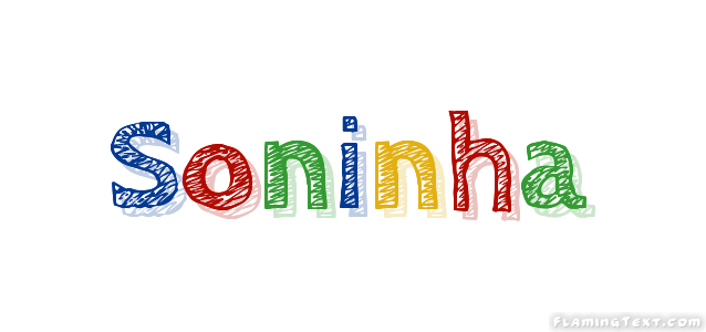 Soninha Logo | Free Name Design Tool from Flaming Text