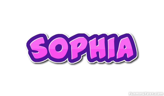 Sophia ロゴ フレーミングテキストからの無料の名前デザインツール