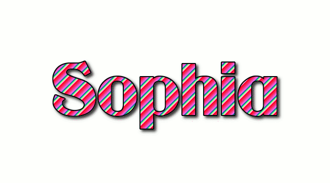Sophia ロゴ フレーミングテキストからの無料の名前デザインツール