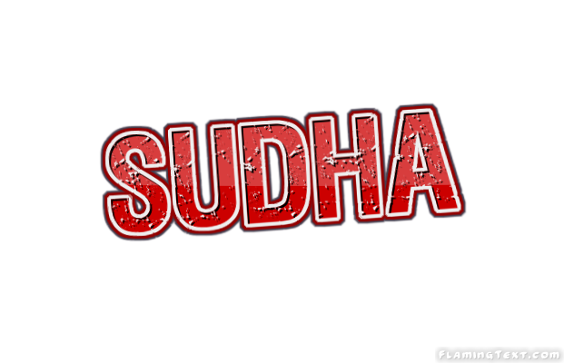 Sudha Logo | Outil de conception de nom gratuit à partir de texte flamboyant