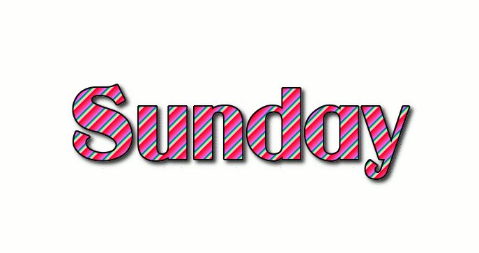 Sunday Logo Outil De Conception De Nom Gratuit à Partir De Texte