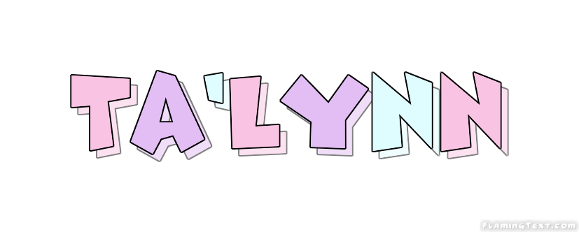 Ta'Lynn Logo | Free Name Design Tool from Flaming Text