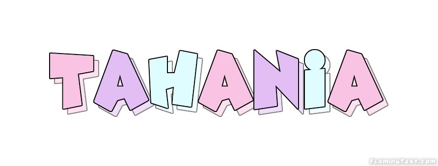 Tahania Logo | Free Name Design Tool from Flaming Text