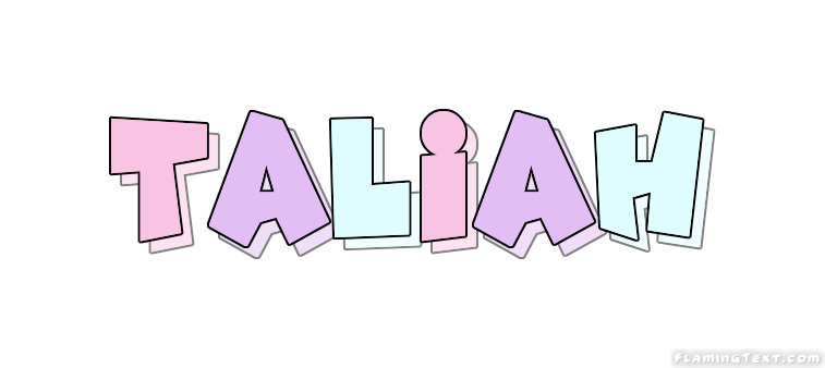 Taliah Logo | Free Name Design Tool from Flaming Text