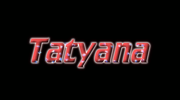 Tatyana ロゴ フレーミングテキストからの無料の名前デザインツール