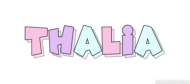 Thalia Logo | Free Name Design Tool from Flaming Text