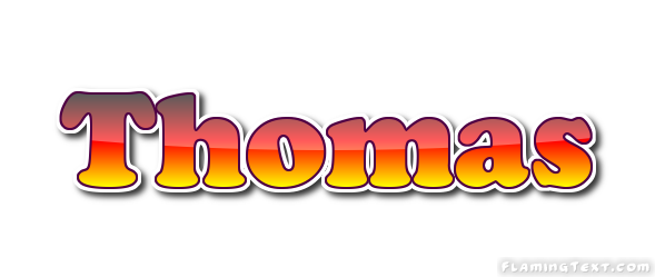 name thomas in block letters font