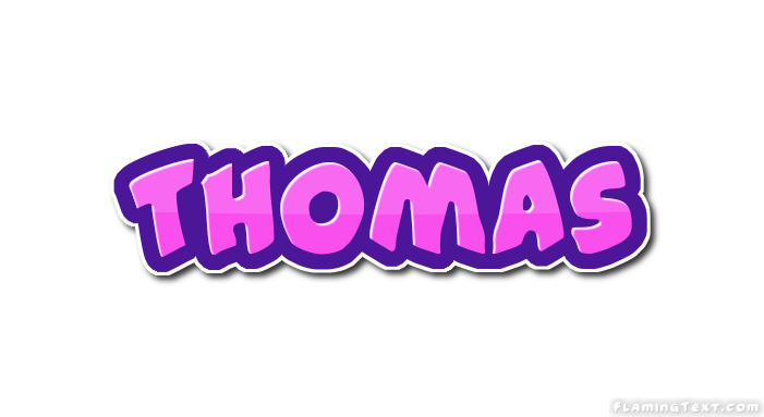 name thomas in block letters font