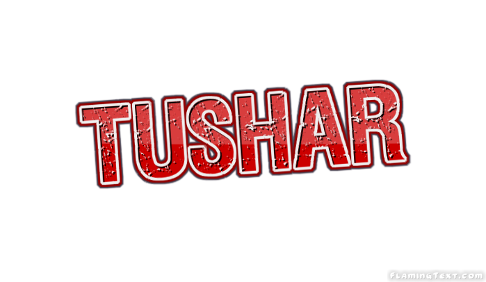 Tushar Logo Free Name Design Tool From Flaming Text