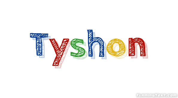 Tyshon Лого Бесплатный инструмент для дизайна имени от Flaming Text