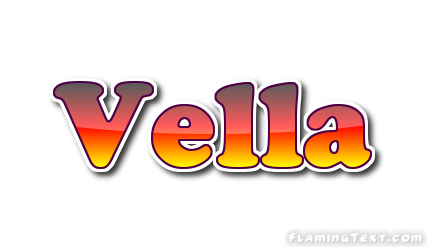 Vella Logo | Free Name Design Tool from Flaming Text