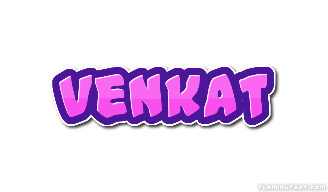 Venkat Logo Free Name Design Tool From Flaming Text