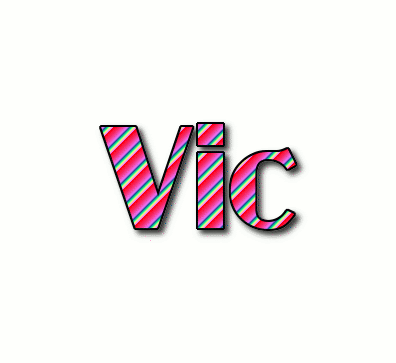Vic Logo | Free Name Design Tool from Flaming Text