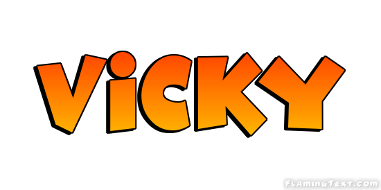 vicky name animation