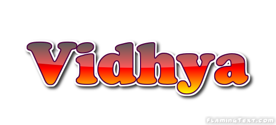 Vidhya Logo | Free Name Design Tool from Flaming Text