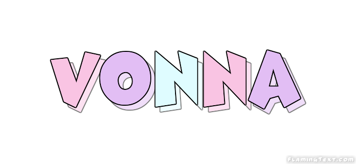 Vonna Logo | Free Name Design Tool from Flaming Text