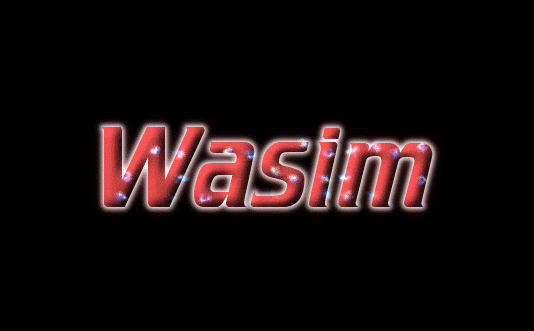 Wasim Logo Free Name Design Tool From Flaming Text