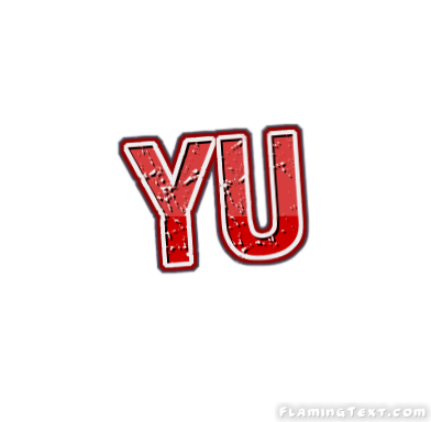 Yu Logotipo  Ferramenta de Design de Nome Grátis a partir de Texto  Flamejante