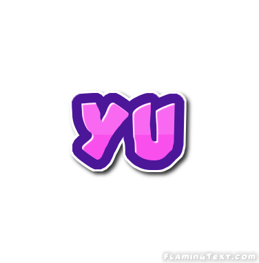 Yu Logotipo  Ferramenta de Design de Nome Grátis a partir de Texto  Flamejante