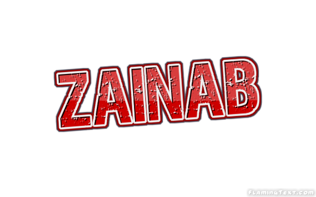 Zainab Logo | Herramienta de diseño de nombres gratis de Flaming Text