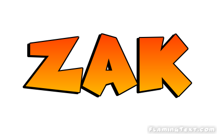 Zak Logo  Free Name Design Tool from Flaming Text
