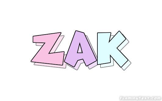 Zak Logo  Free Name Design Tool from Flaming Text